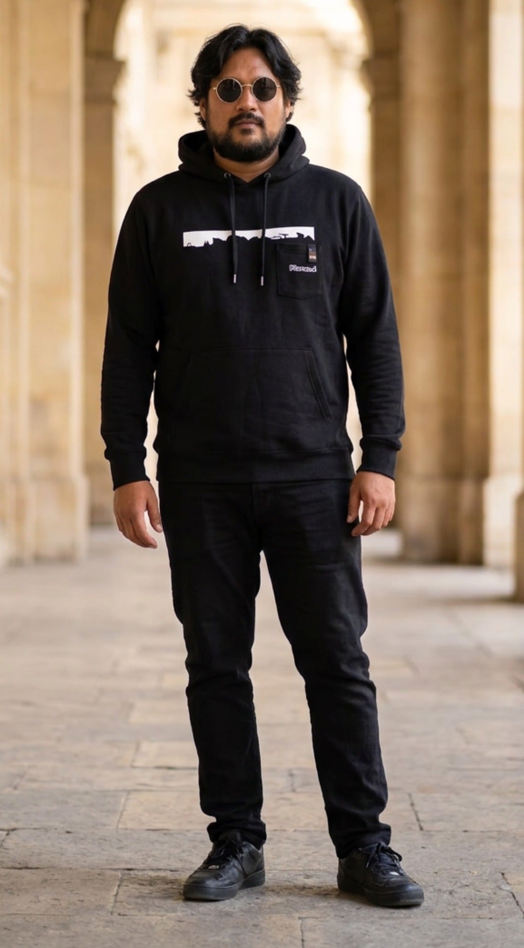 Sweat zippé men black