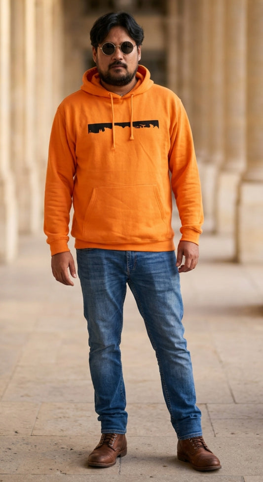 Sweet-shirt men orange