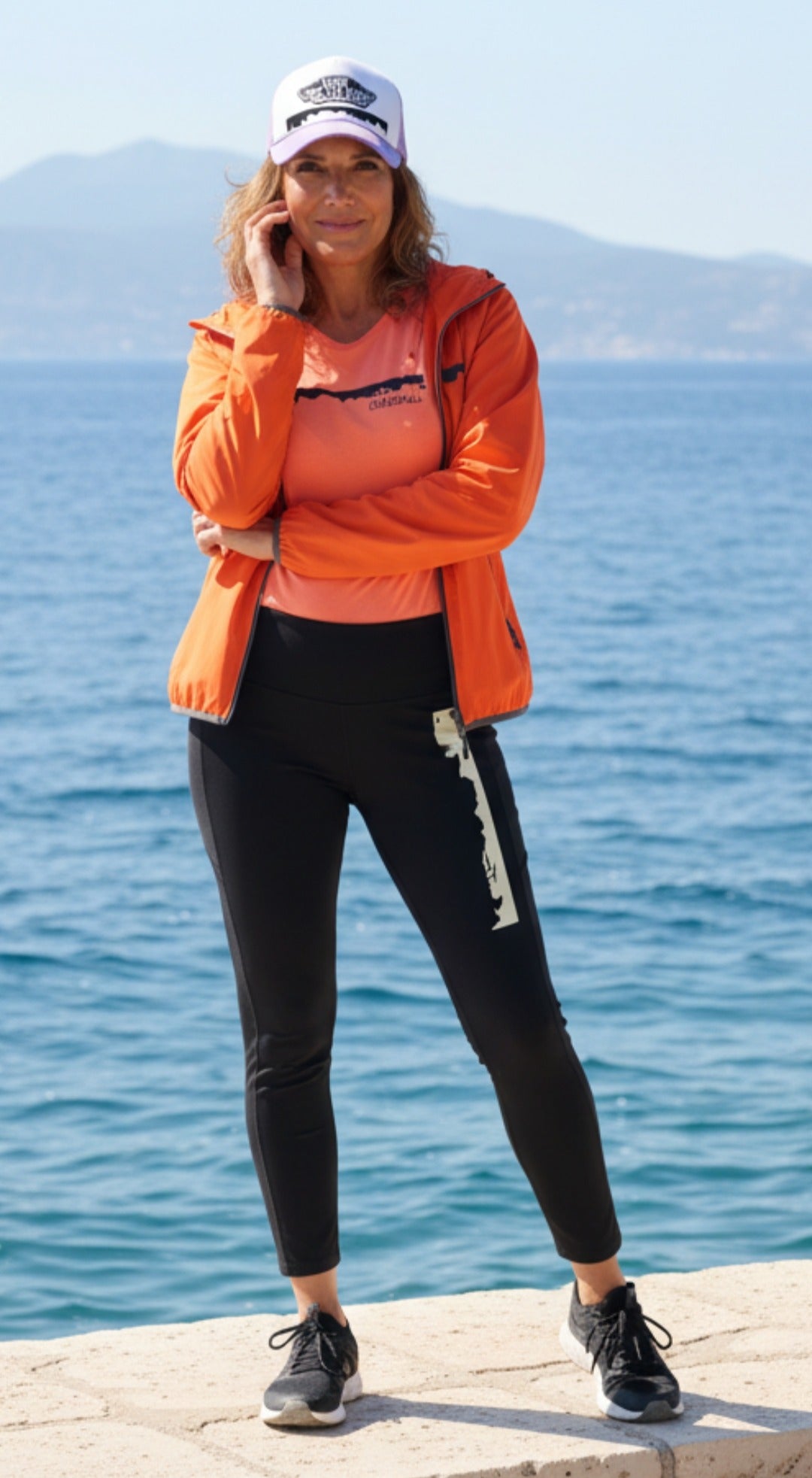 T-shirt women orange