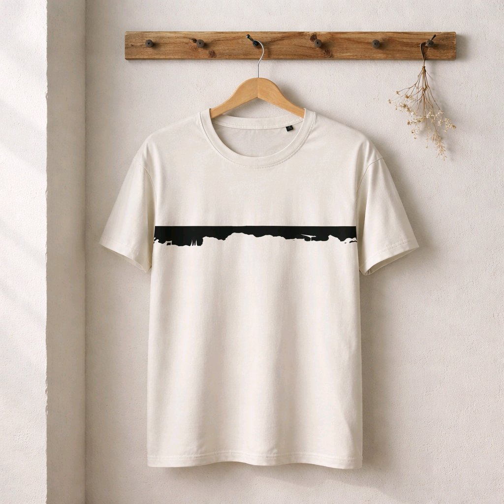 T-shirt men white