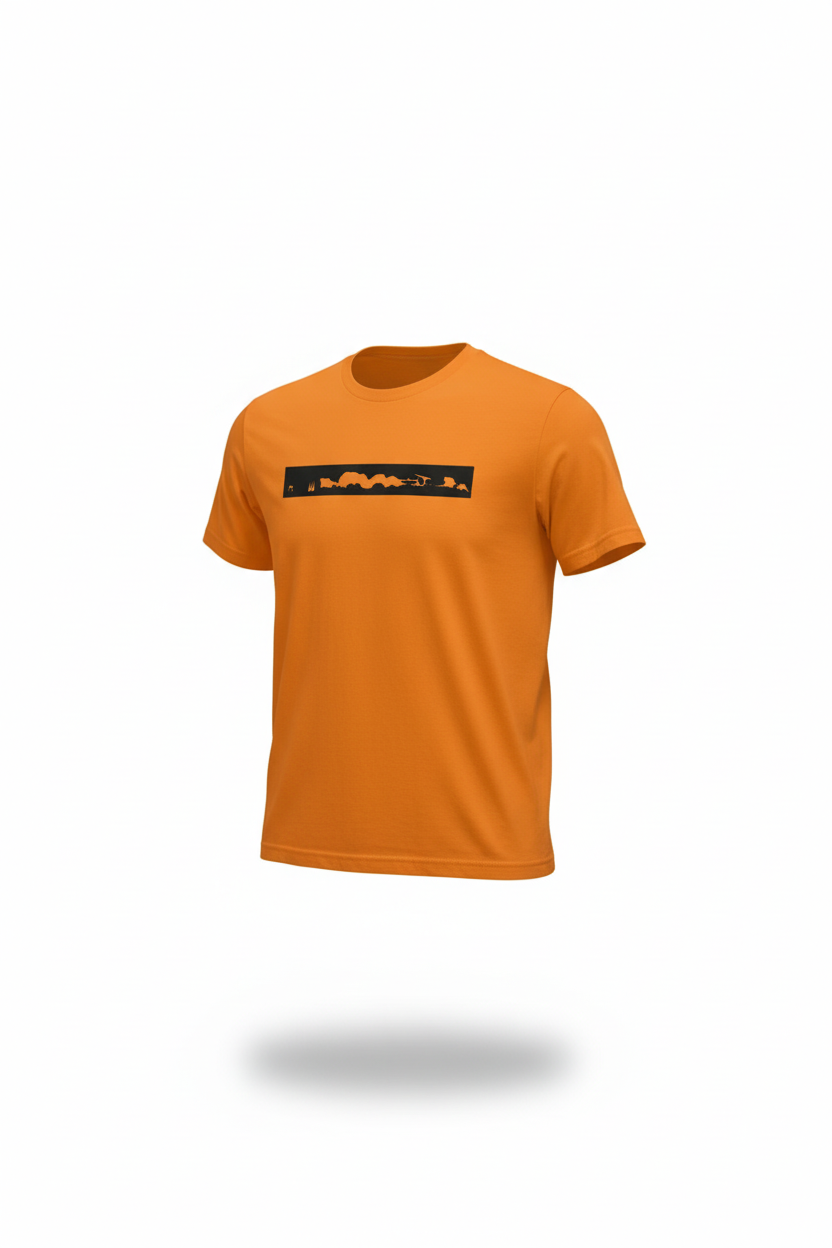 T-shirt men orange