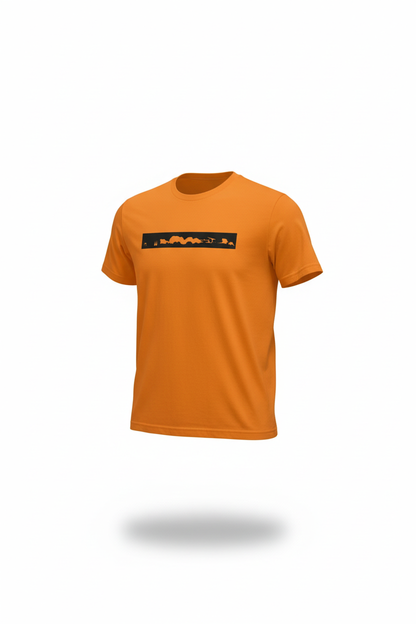 T-shirt men orange