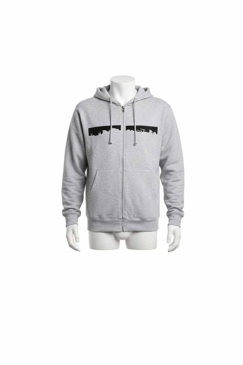 Sweet zippé men gris