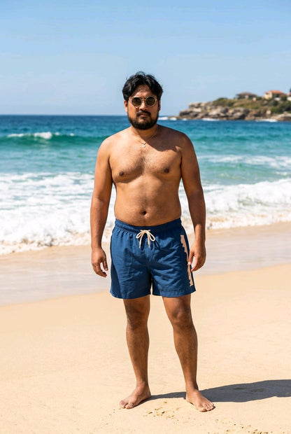 Short de bain aqua blue