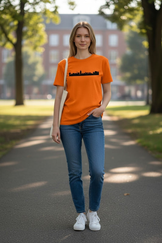 T-shirt women orange