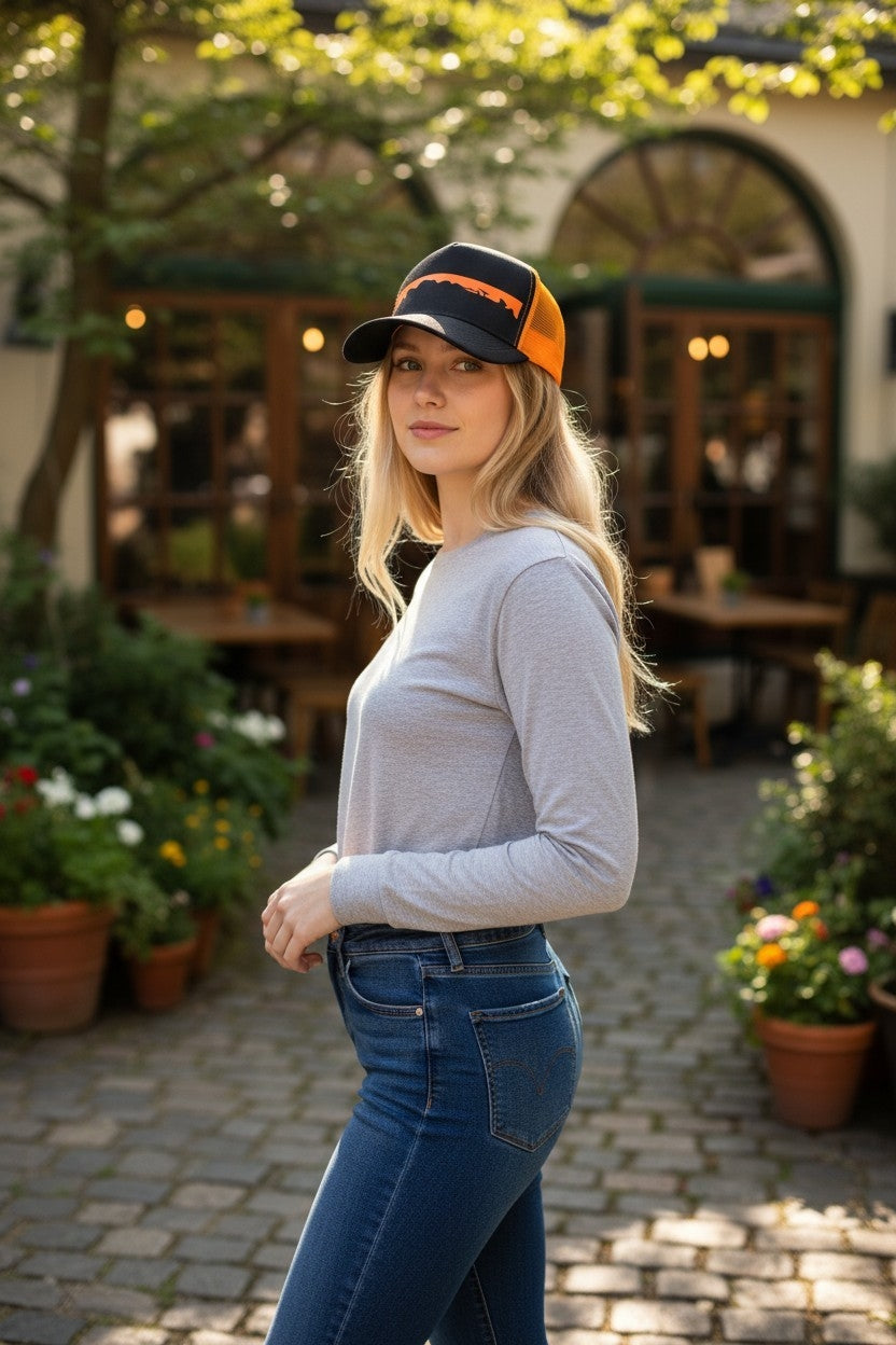 Casquette black/orange