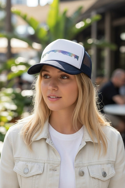 Casquette navy/white